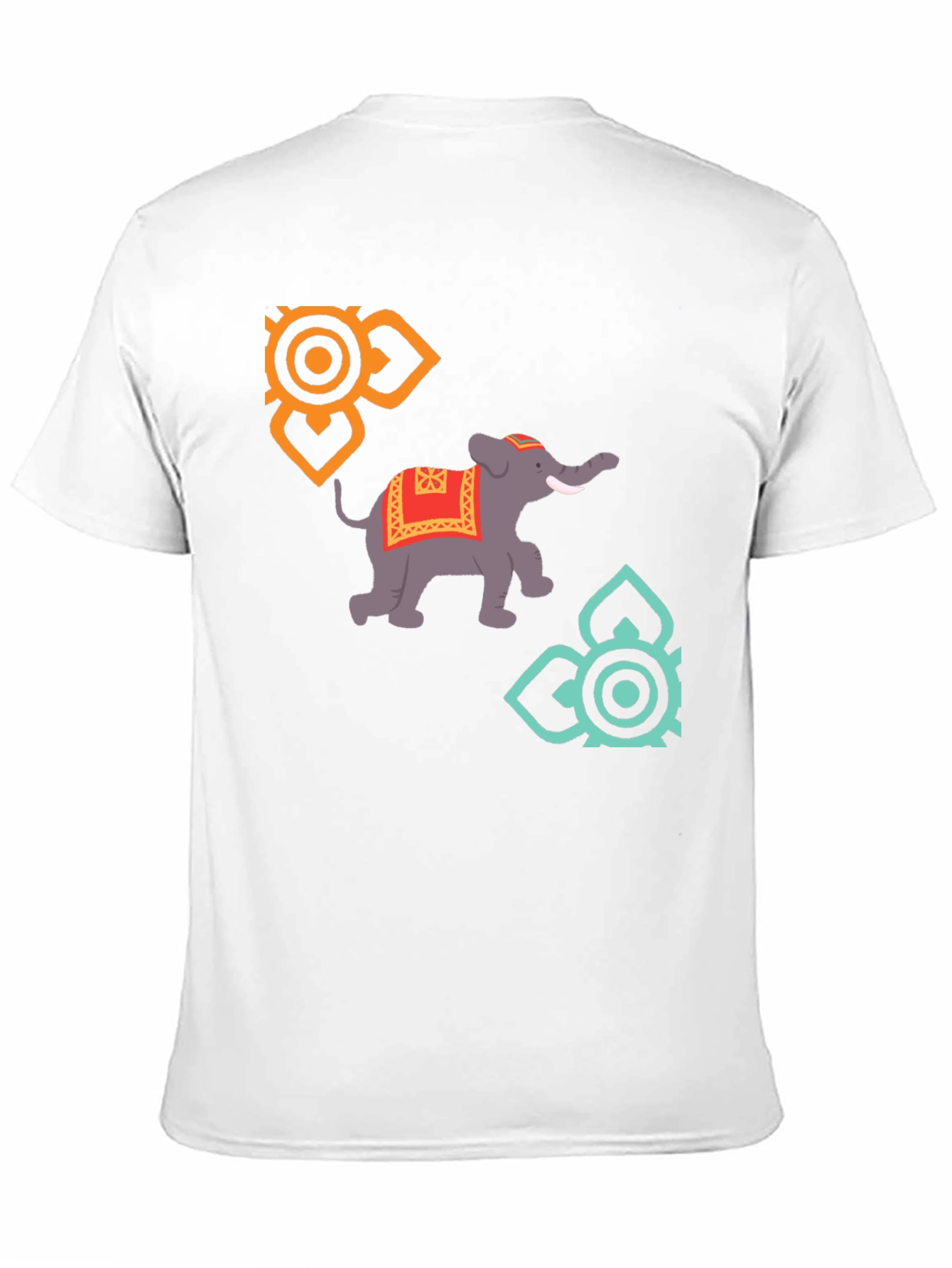 Elephant Graphic T-Shirt - Stylish Mens Black Tee
