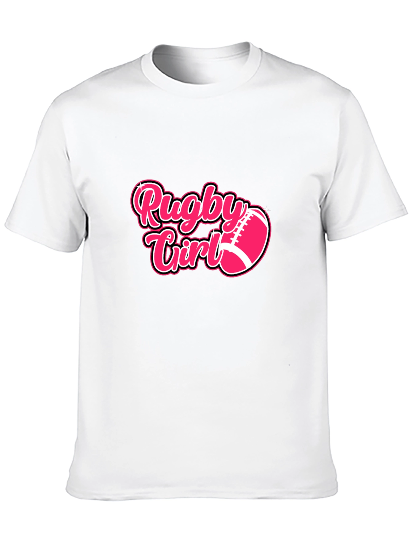 Rugby Girl T-Shirt - Pink Sports Tee