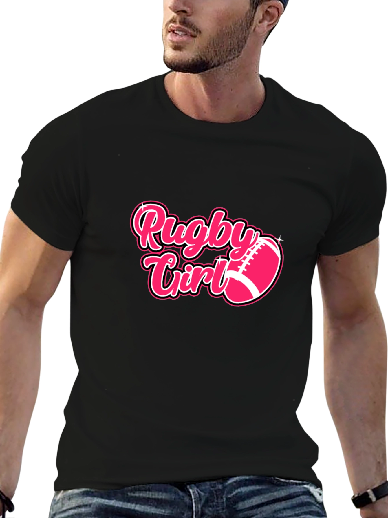 Rugby Girl T-Shirt - Pink Sports Tee