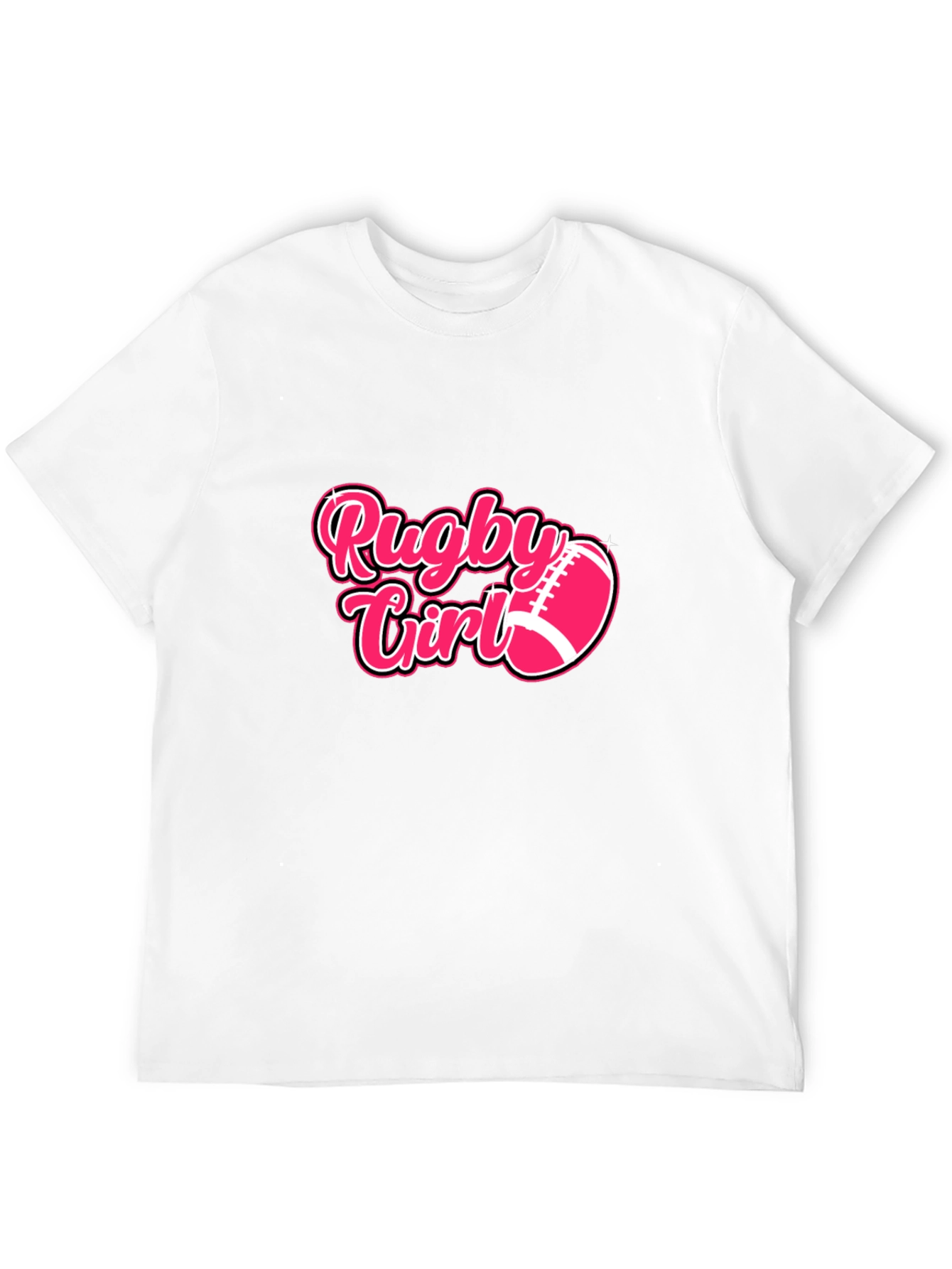 Rugby Girl T-Shirt - Pink Sports Tee