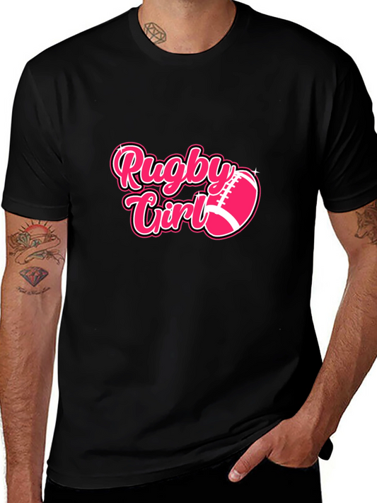 Rugby Girl T-Shirt - Pink Sports Tee