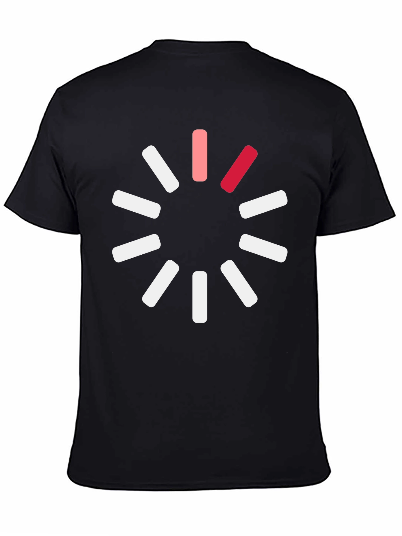 Loading Circle Graphic Black T-Shirt