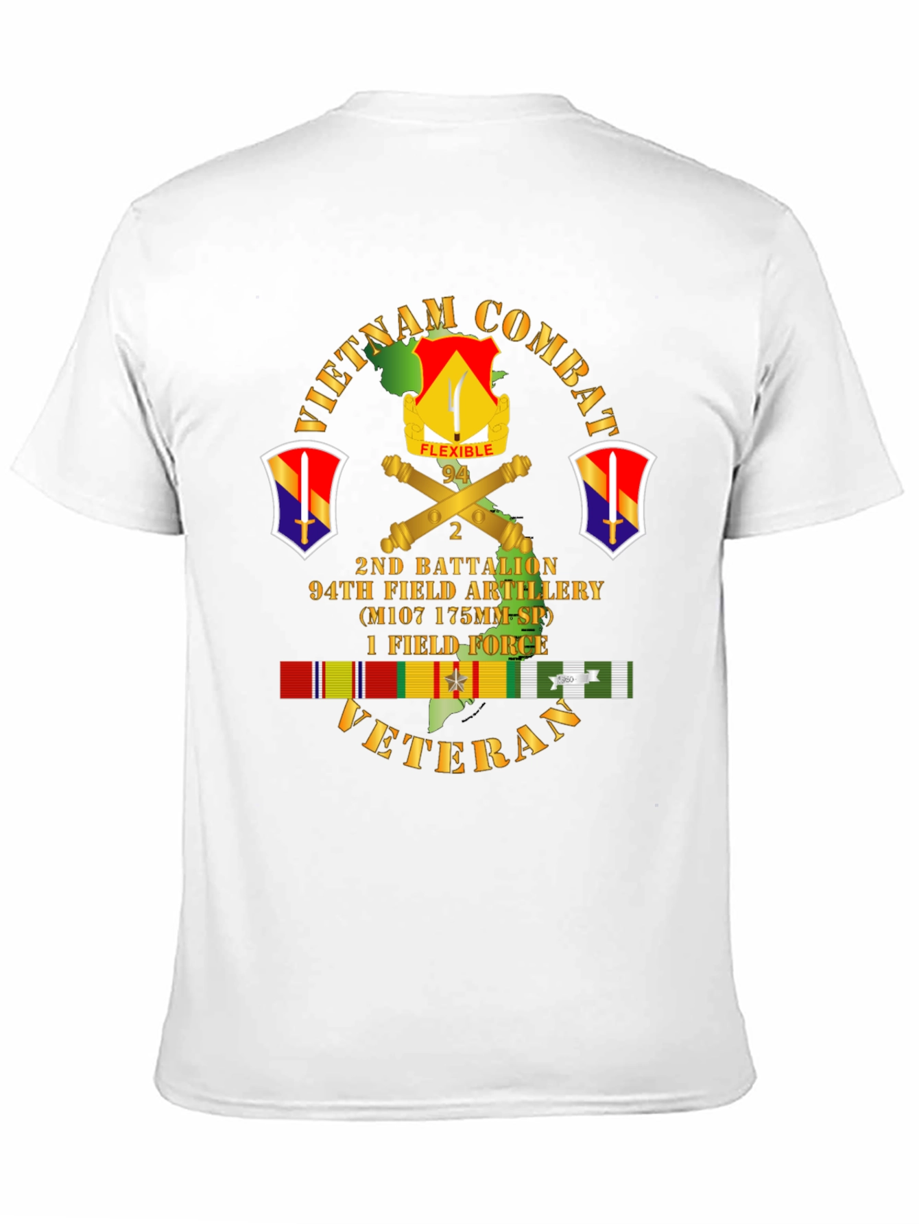 Vietnam Combat Veteran 2nd Battalion T-Shirt