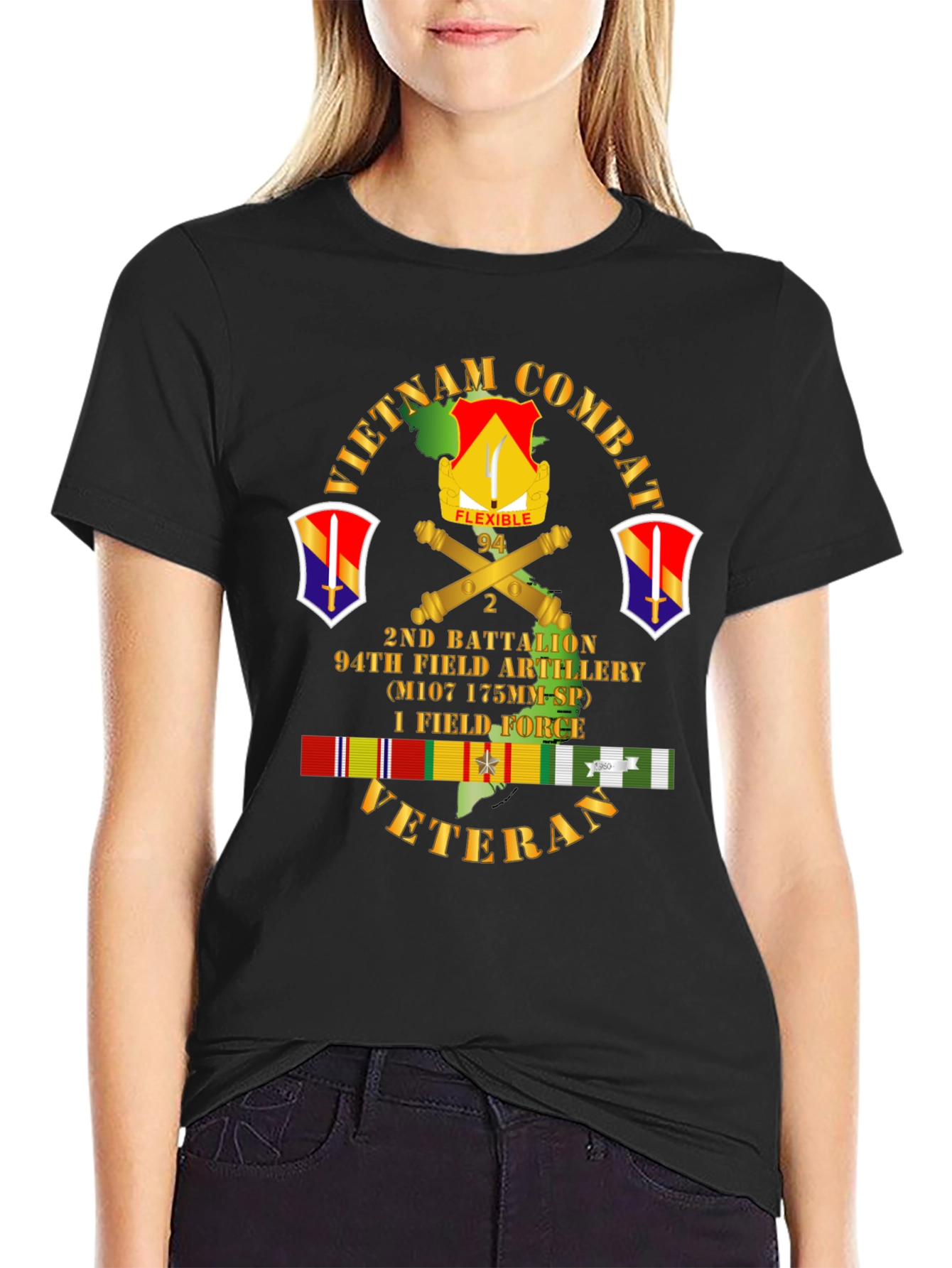 Vietnam Combat Veteran 2nd Battalion T-Shirt