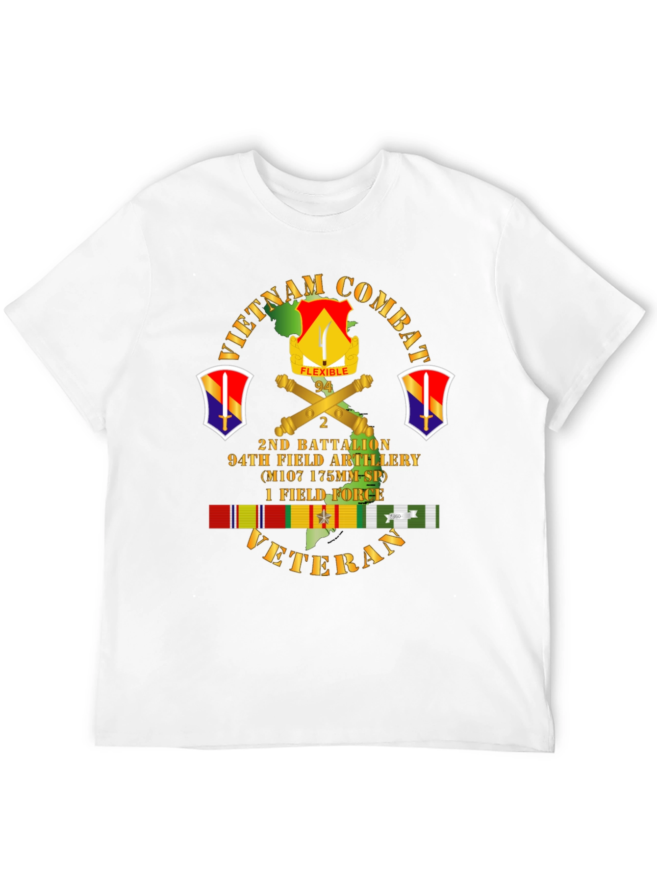 Vietnam Combat Veteran 2nd Battalion T-Shirt