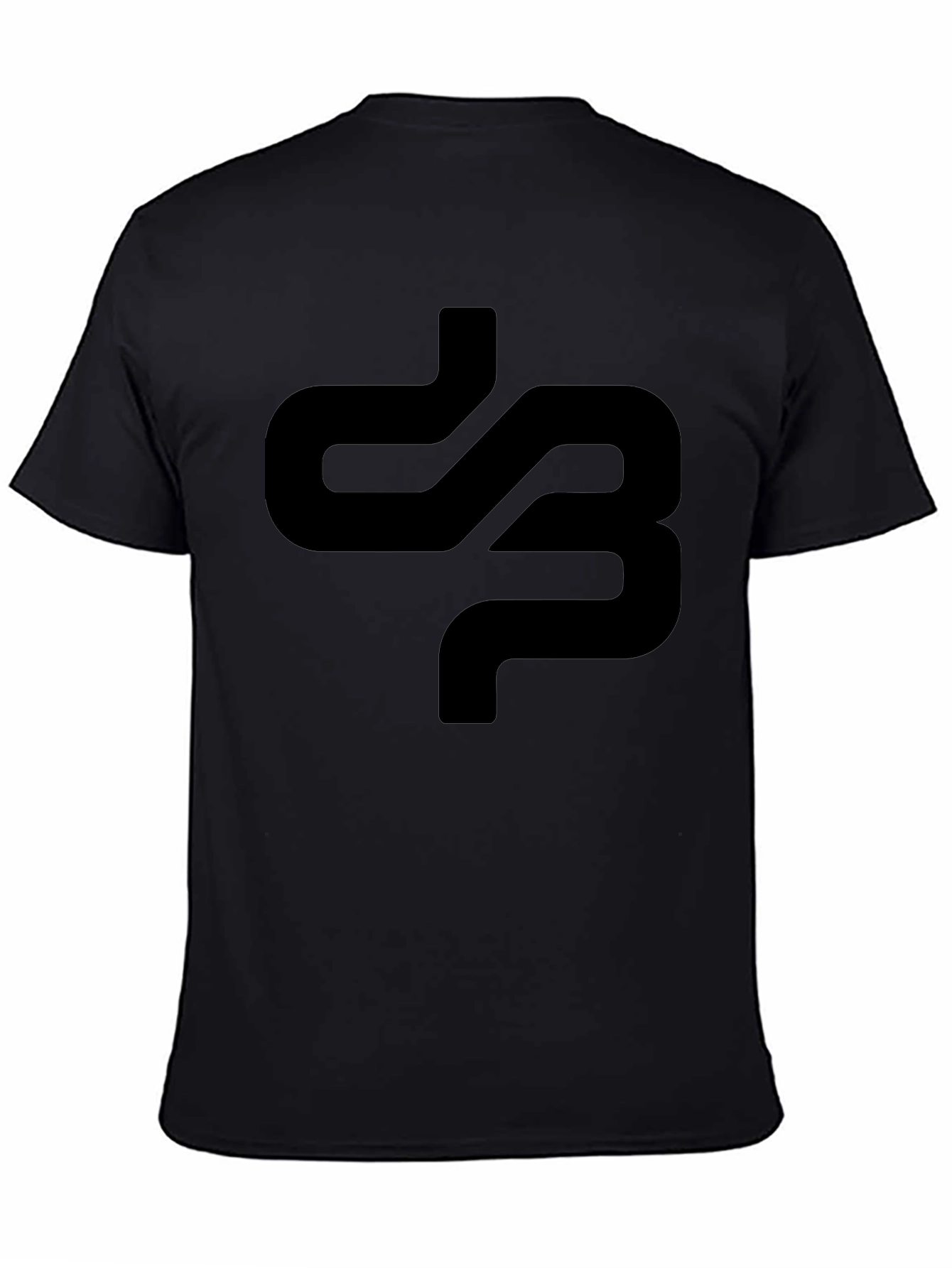 Minimalist Black Graphic Tee - Abstract Design