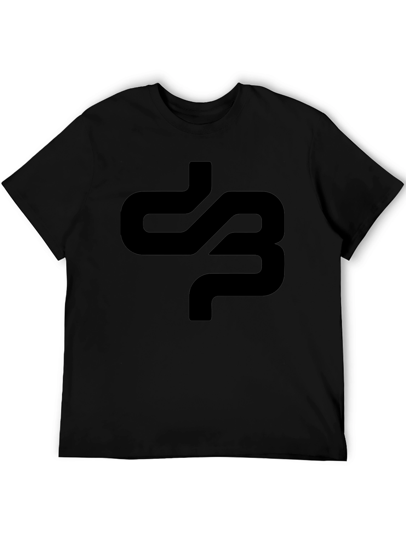 Minimalist Black Graphic Tee - Abstract Design