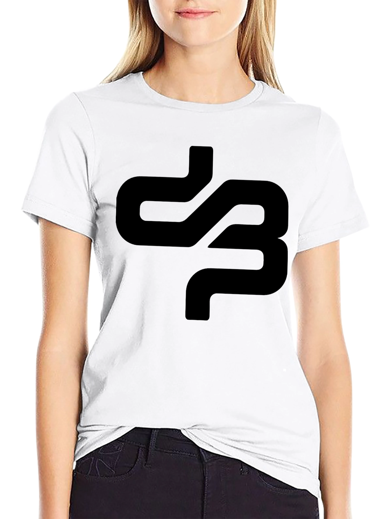 Minimalist Black Graphic Tee - Abstract Design