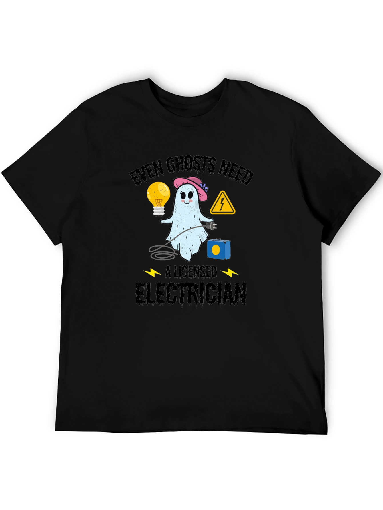 Even Ghosts Need Electrician T-Shirt - Funny Halloween
