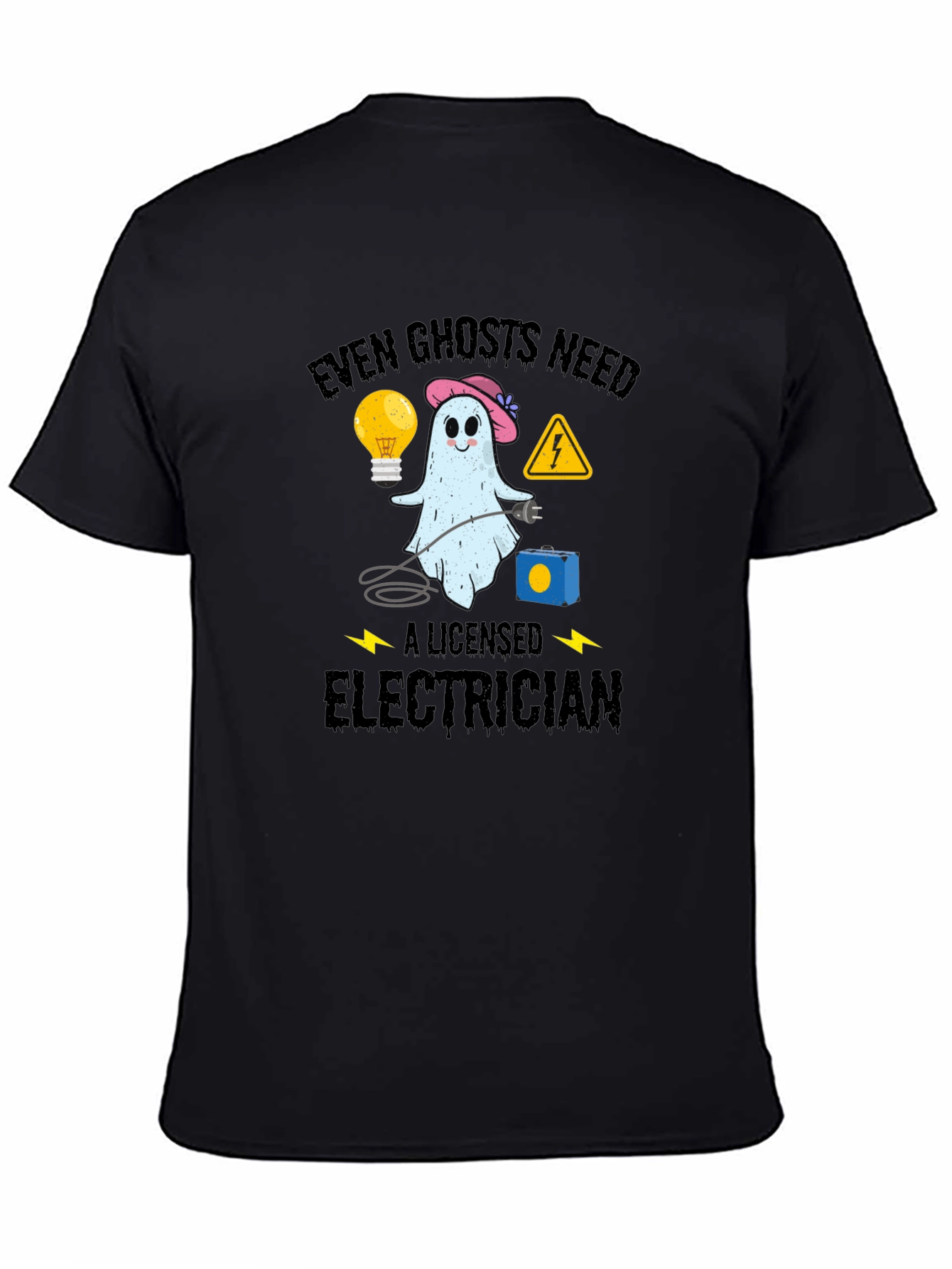 Even Ghosts Need Electrician T-Shirt - Funny Halloween