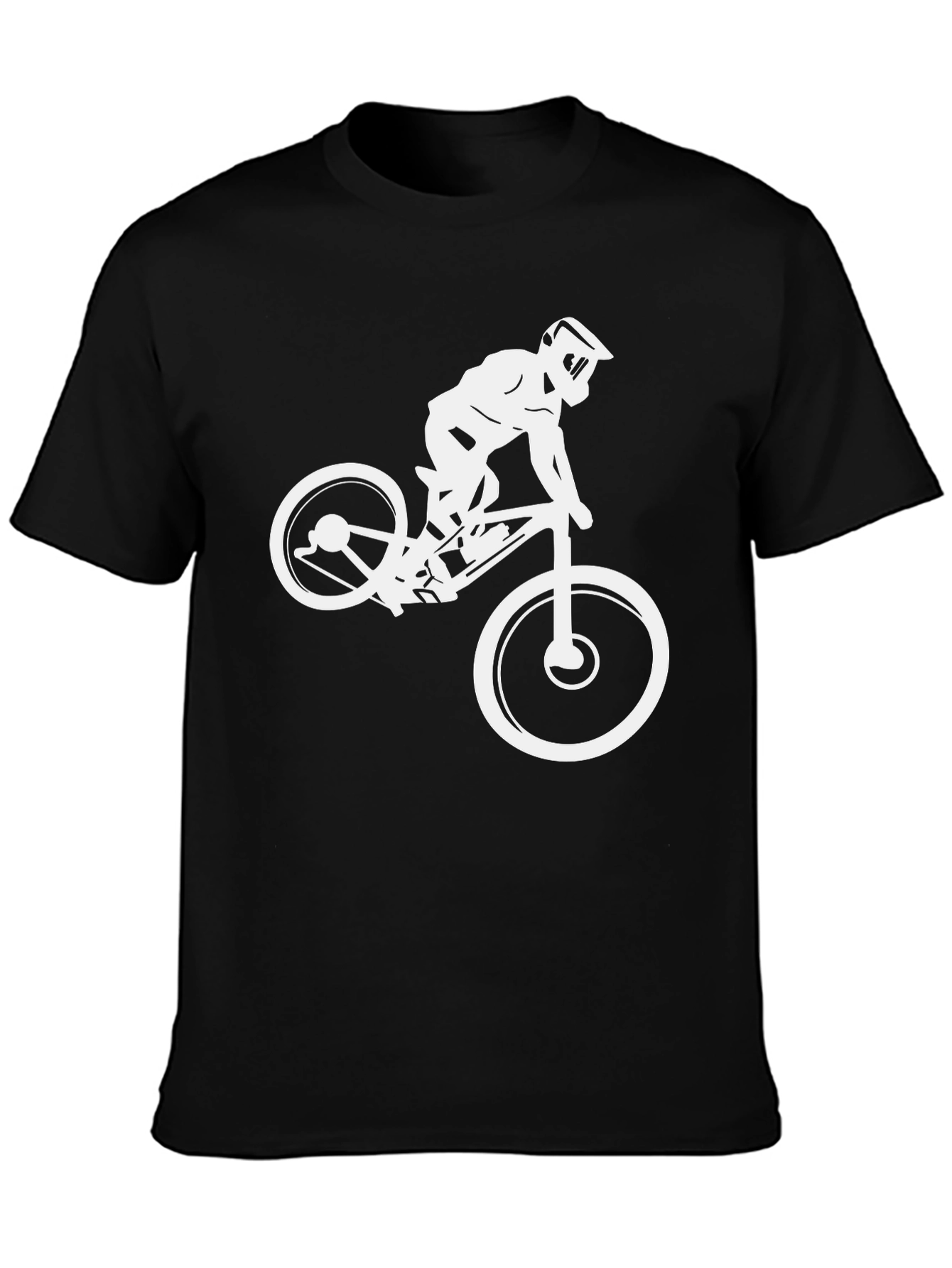 Mountain Biker Graphic Tee - Black