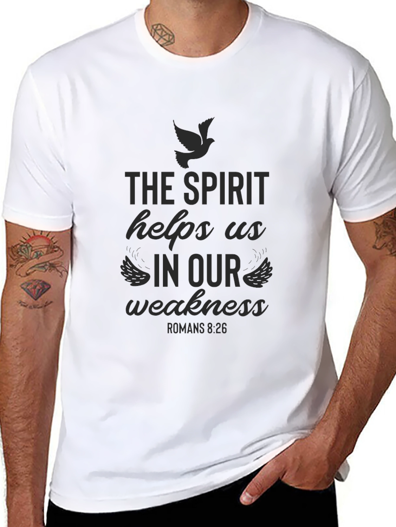 The Spirit Helps Us Christian T-Shirt