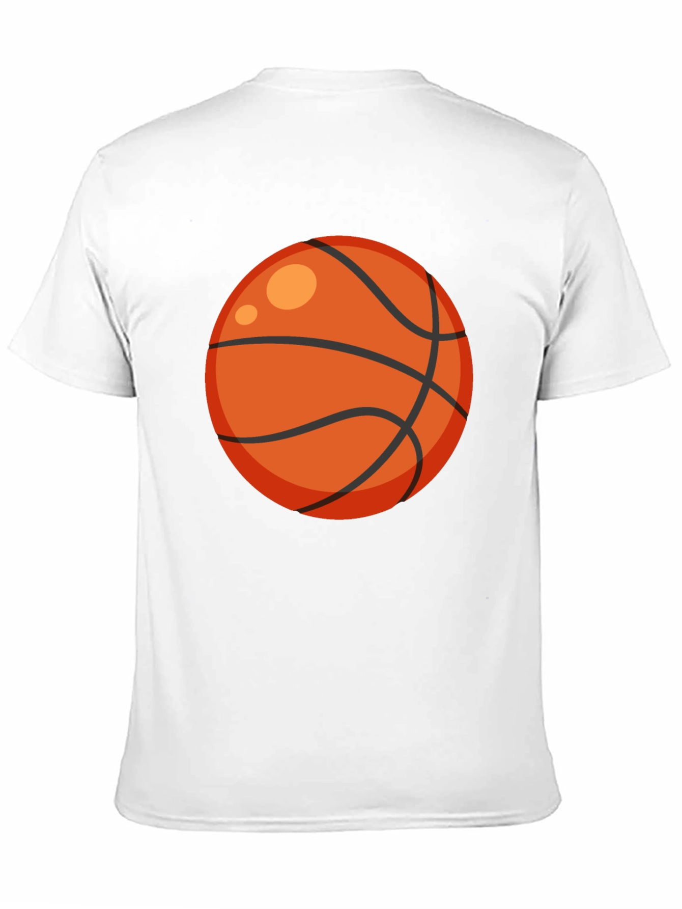 Basketball Graphic Tee - Black Cotton T-Shirt