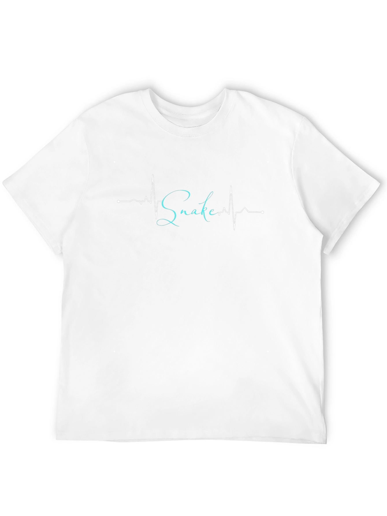 Snake Heartbeat Graphic Black Tee