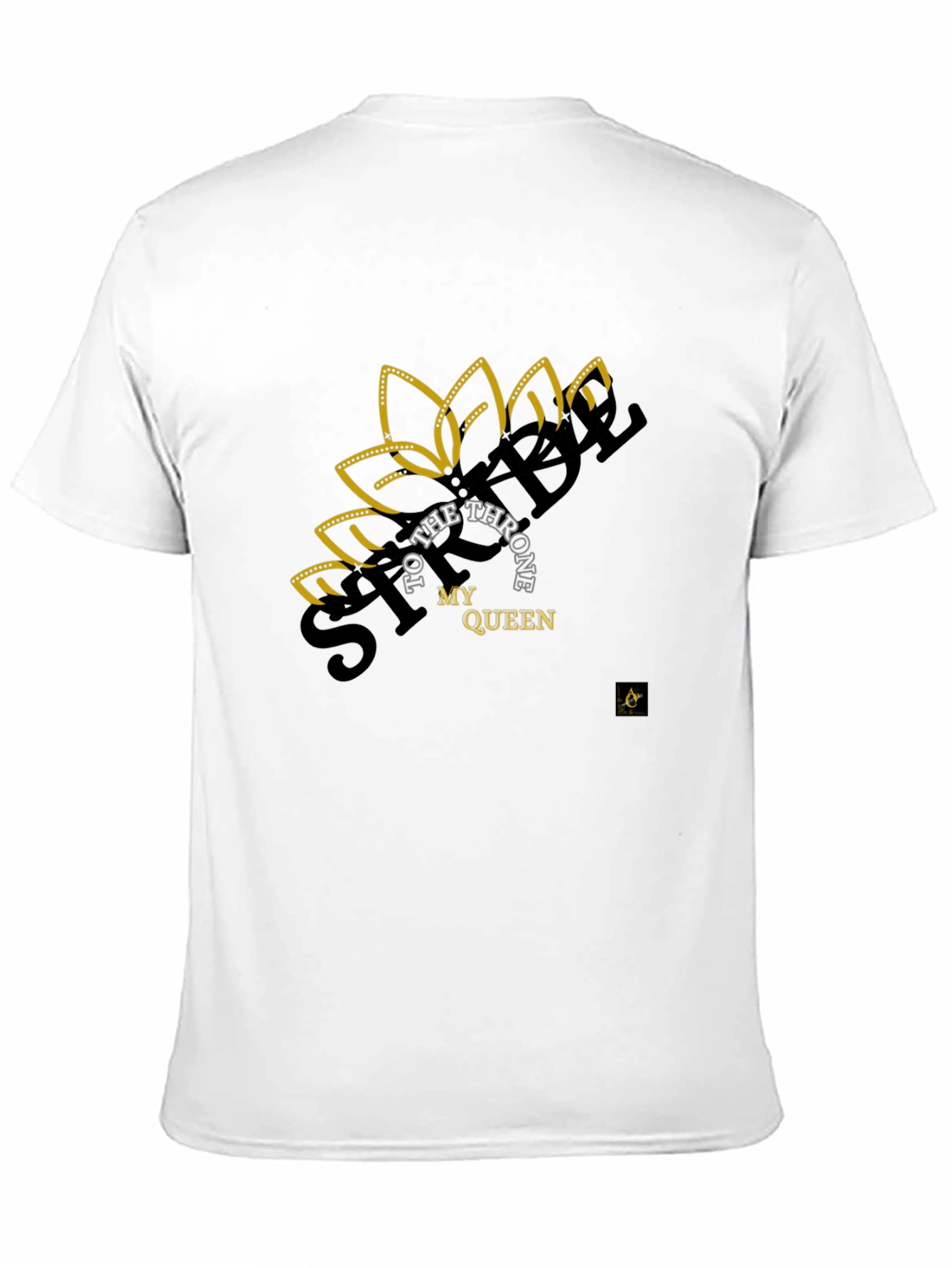 Stylish Black T-Shirt My Queen Design