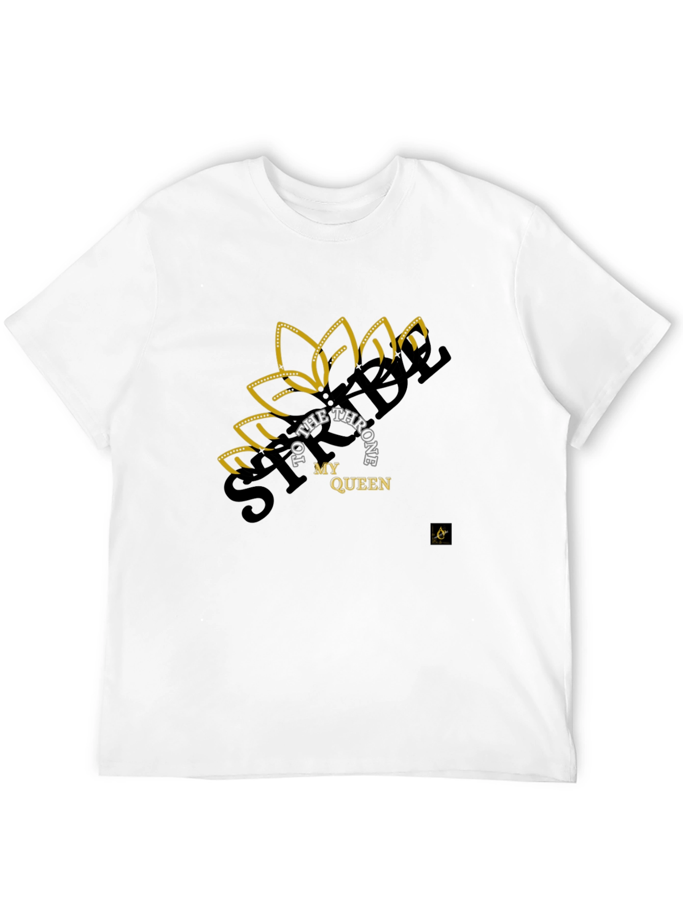 Stylish Black T-Shirt My Queen Design
