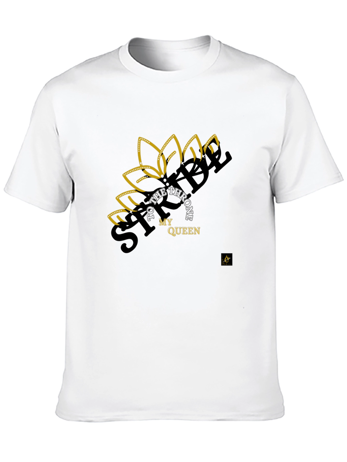 Stylish Black T-Shirt My Queen Design
