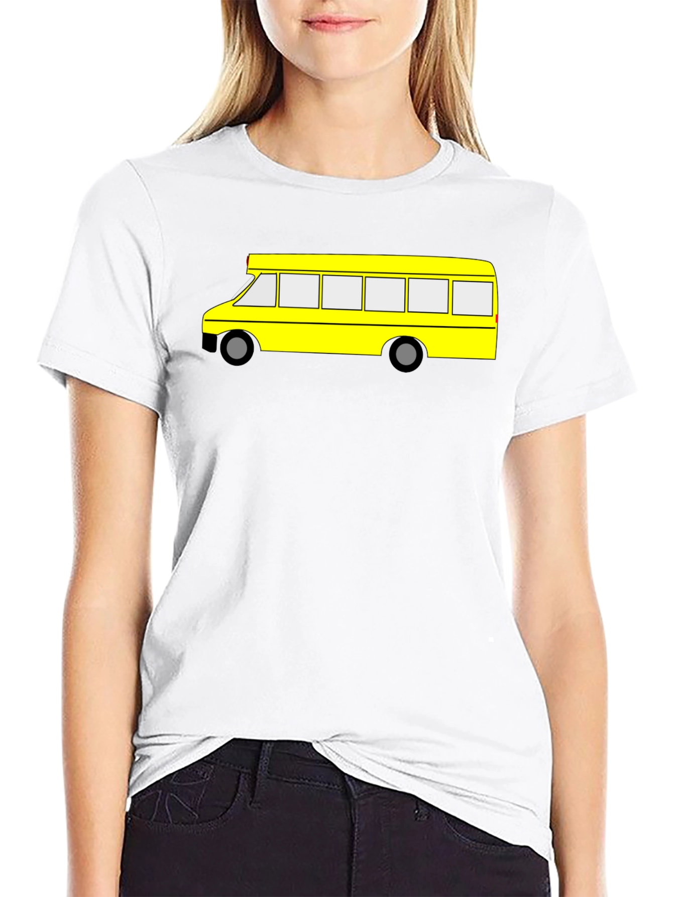 Yellow School Bus Graphic T-Shirt