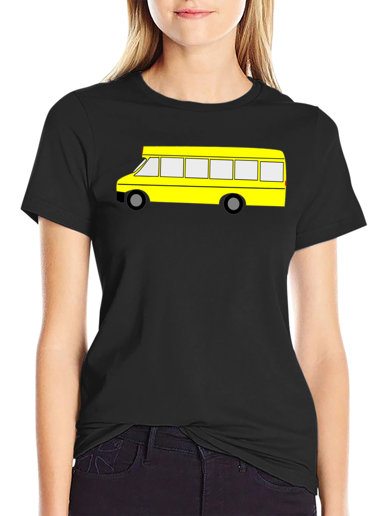 Yellow School Bus Graphic T-Shirt