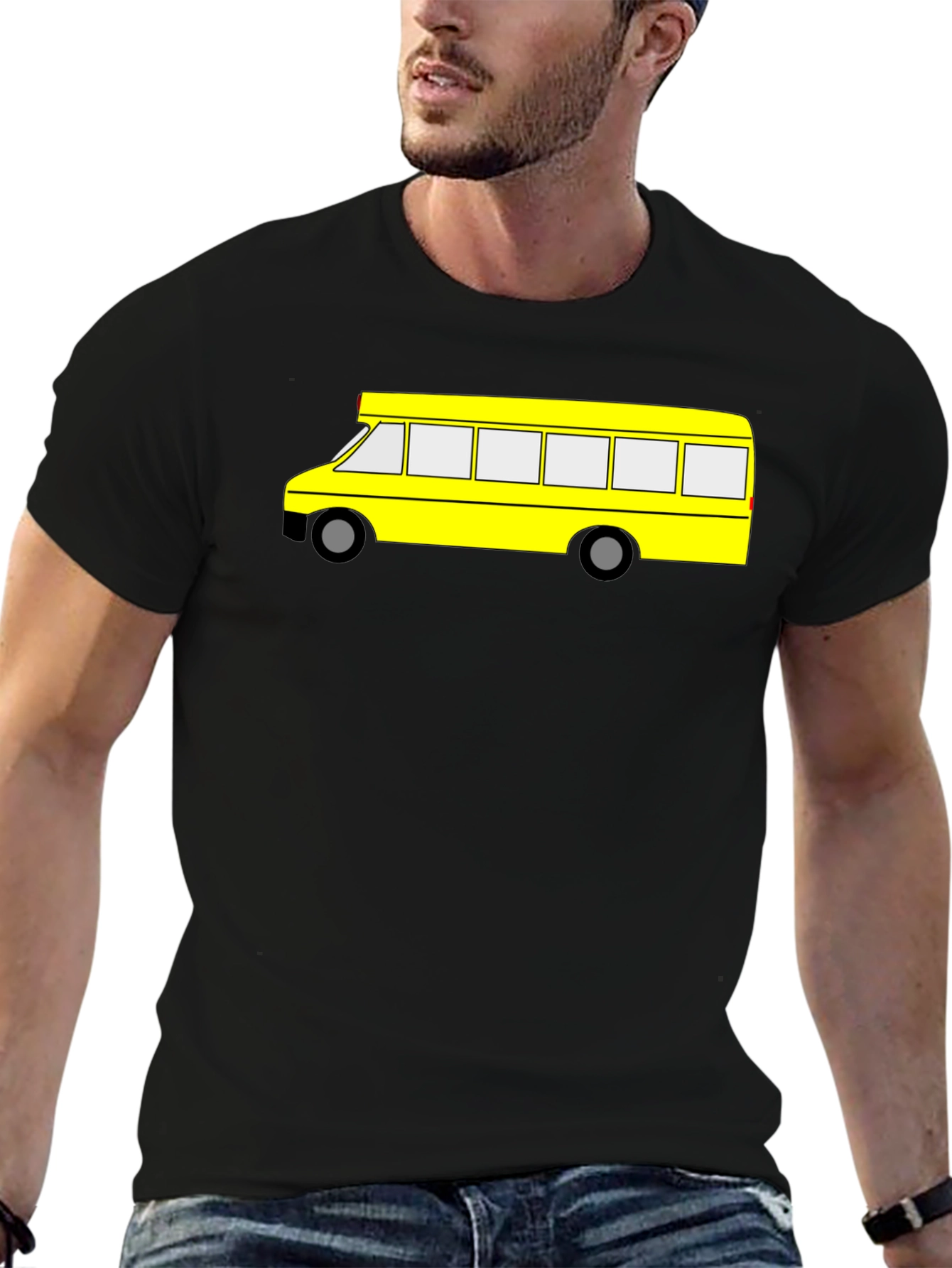 Yellow School Bus Graphic T-Shirt