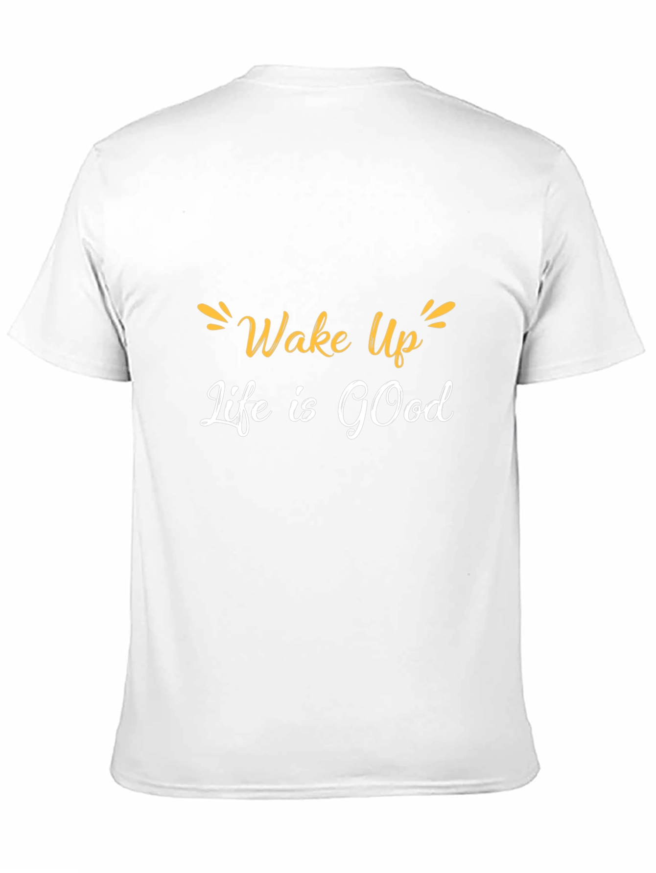 Wake Up Life Is Good Graphic Tee - Black