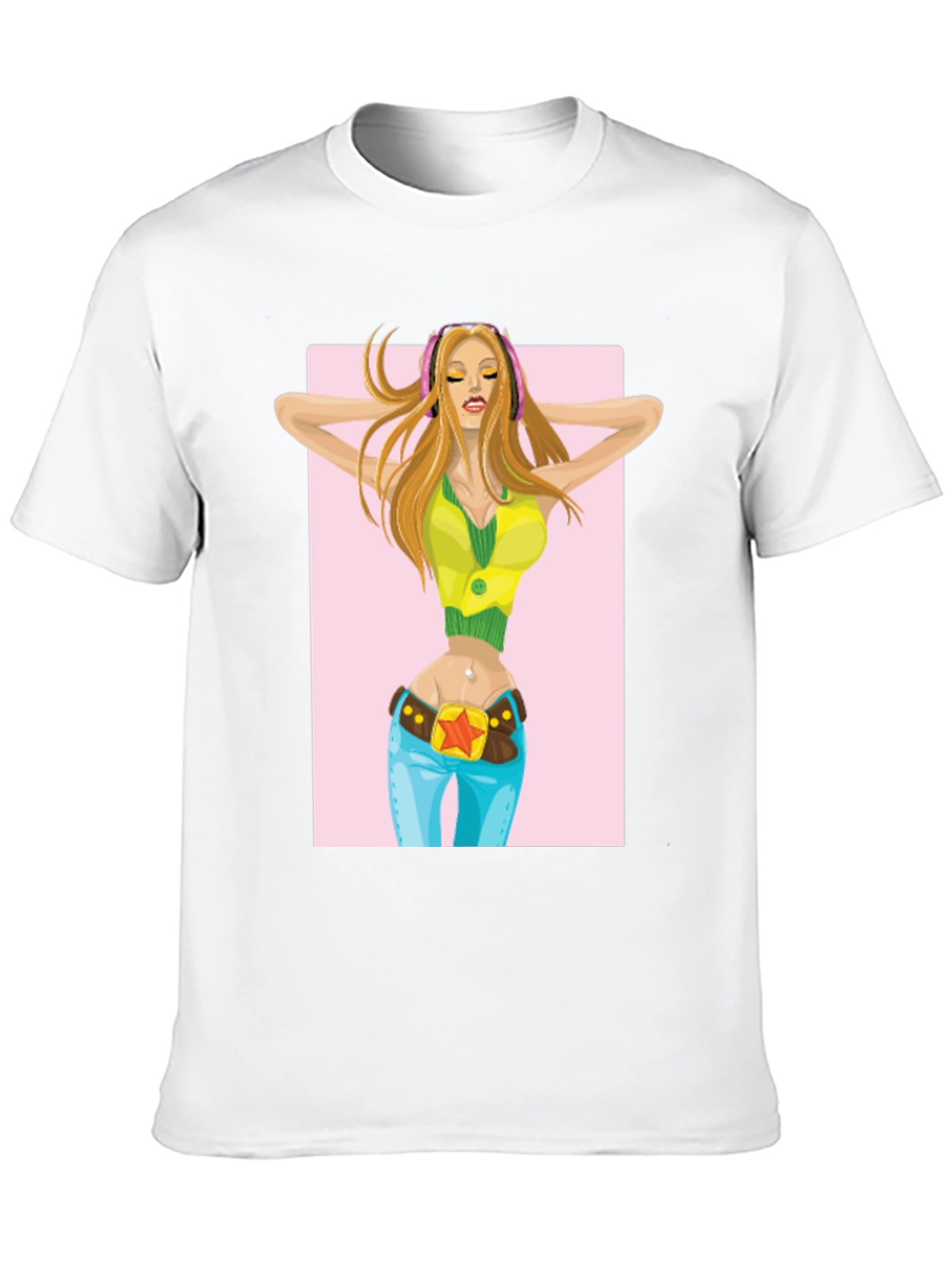 Cool T-Shirt with Girl Graphic