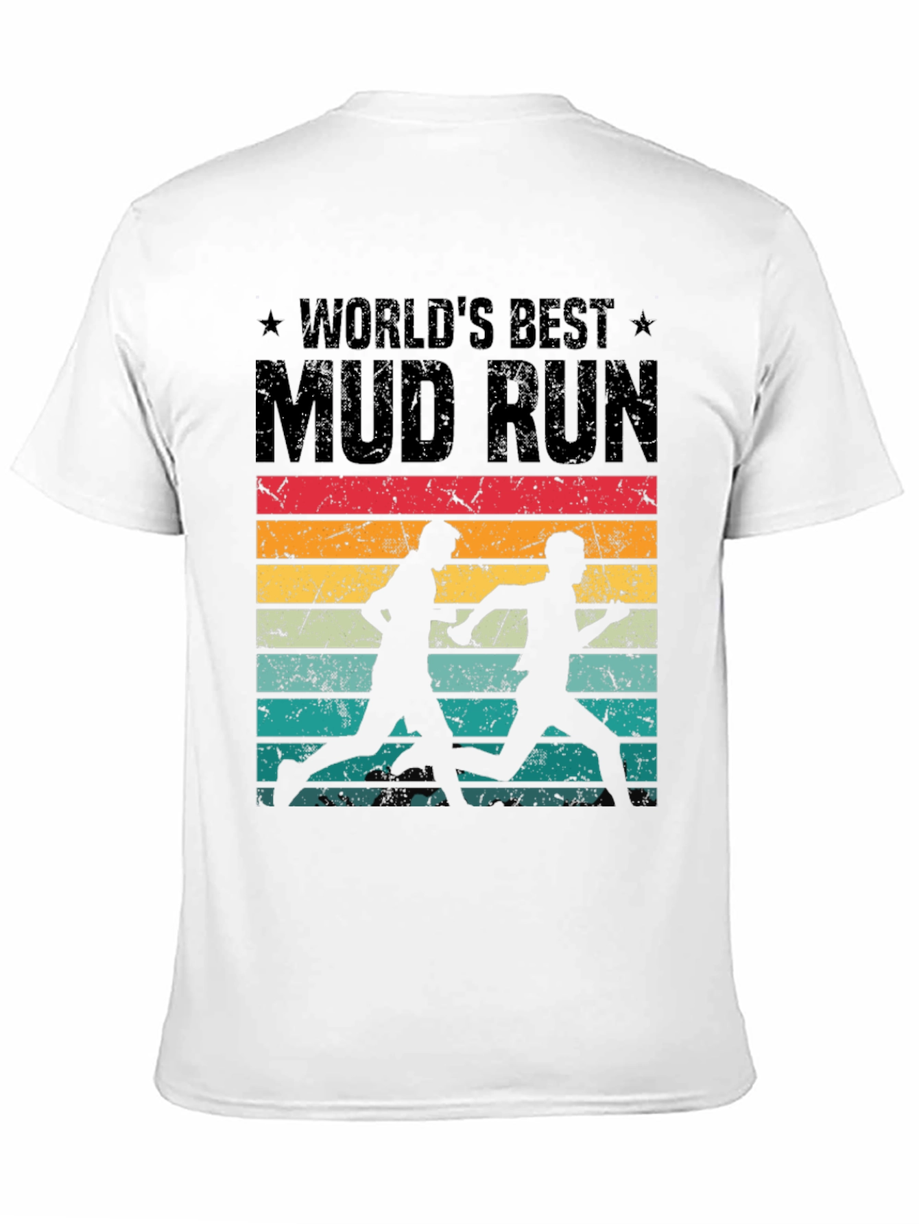 Worlds Best Mud Run Retro Graphic Tee