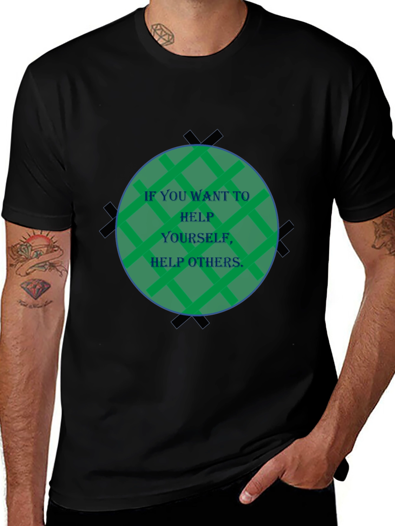 Inspirational Graphic Tee - Help Others Design