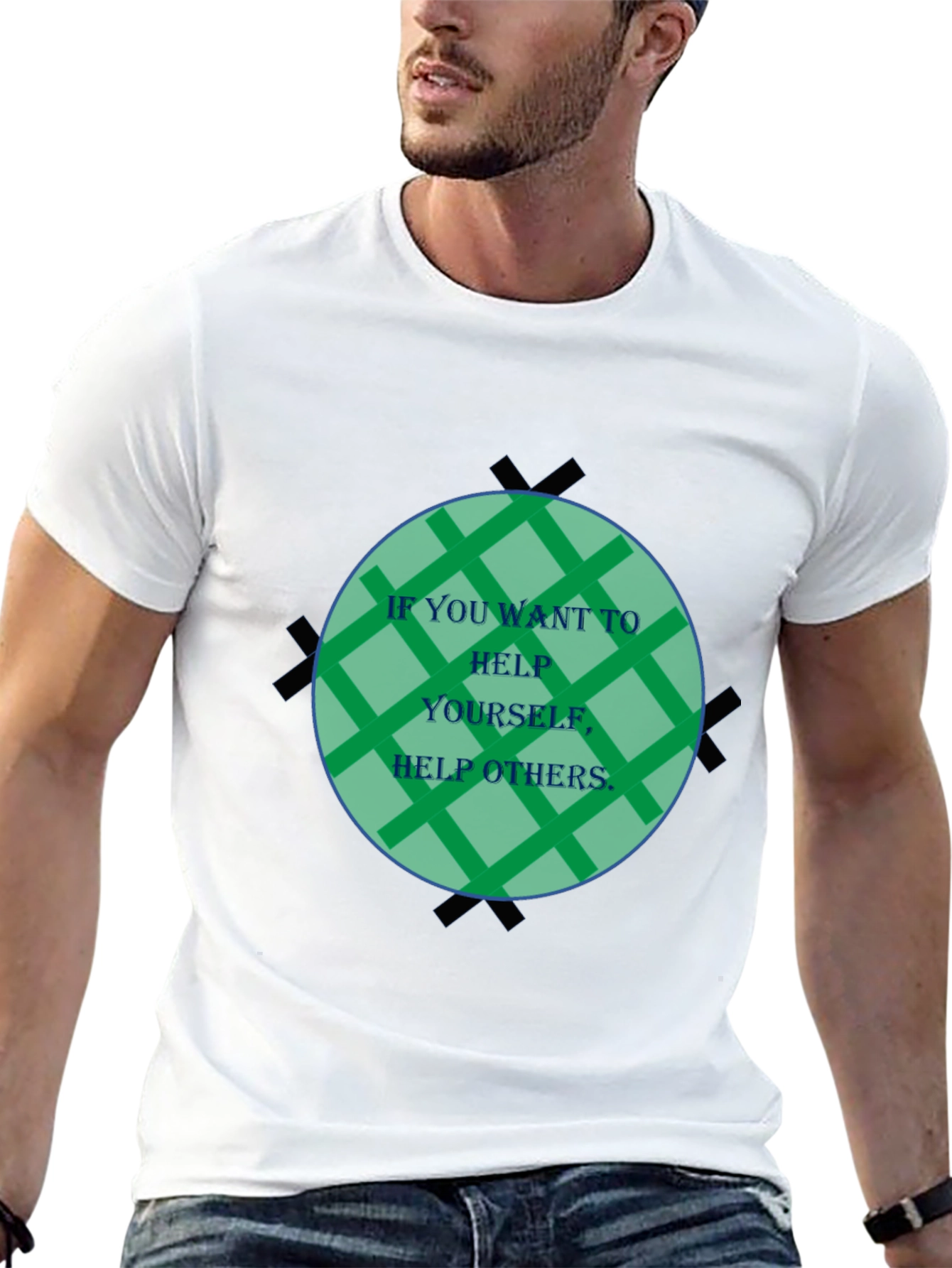 Inspirational Graphic Tee - Help Others Design