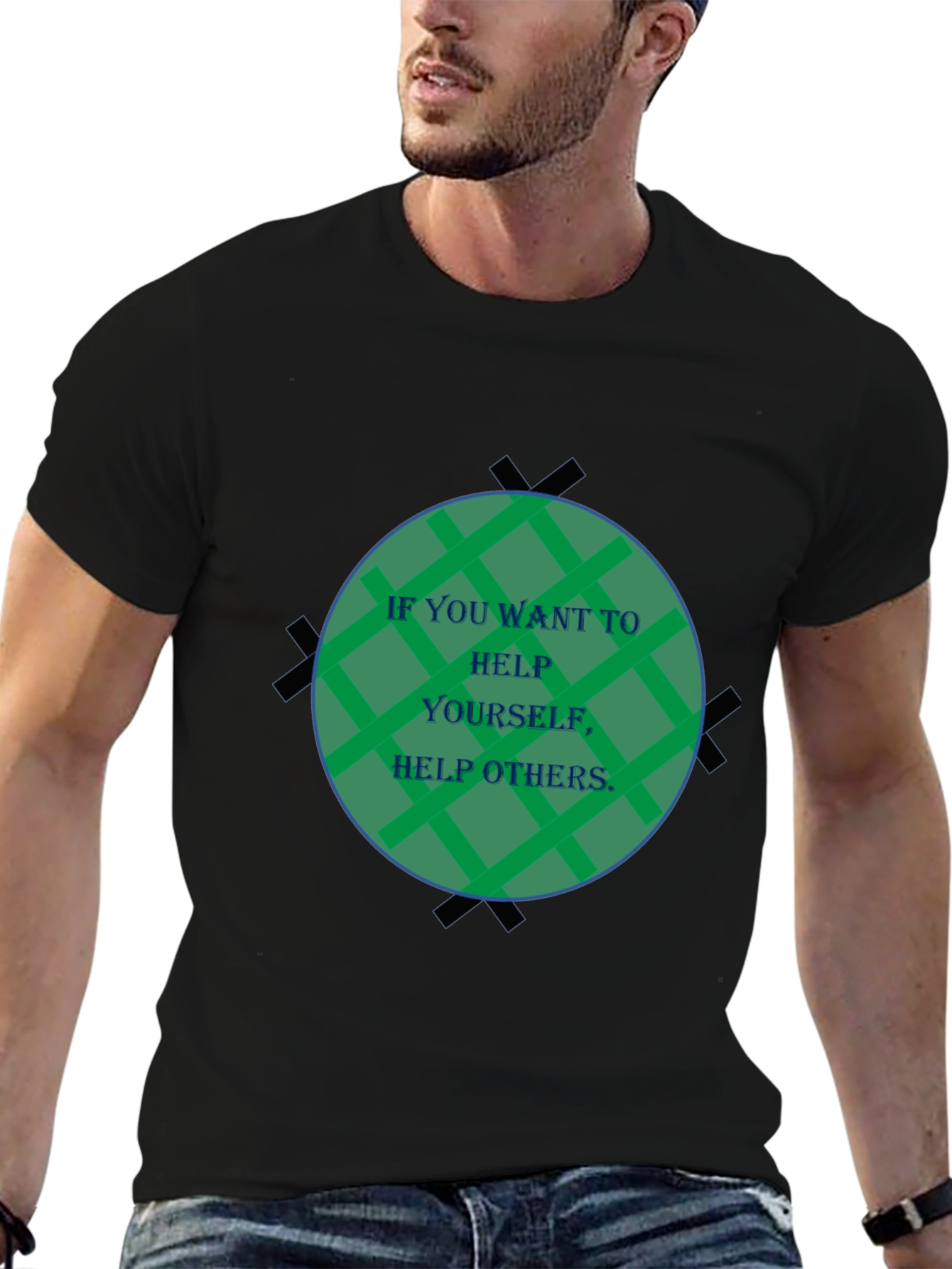 Inspirational Graphic Tee - Help Others Design