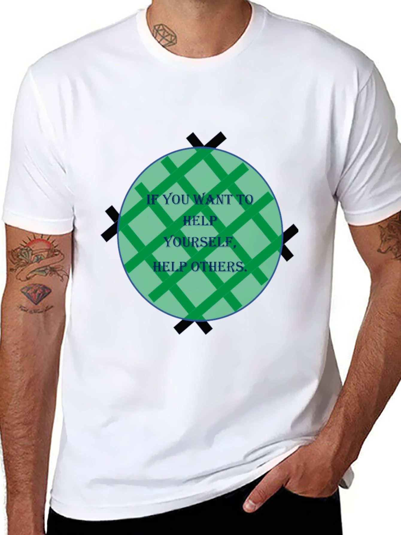 Inspirational Graphic Tee - Help Others Design