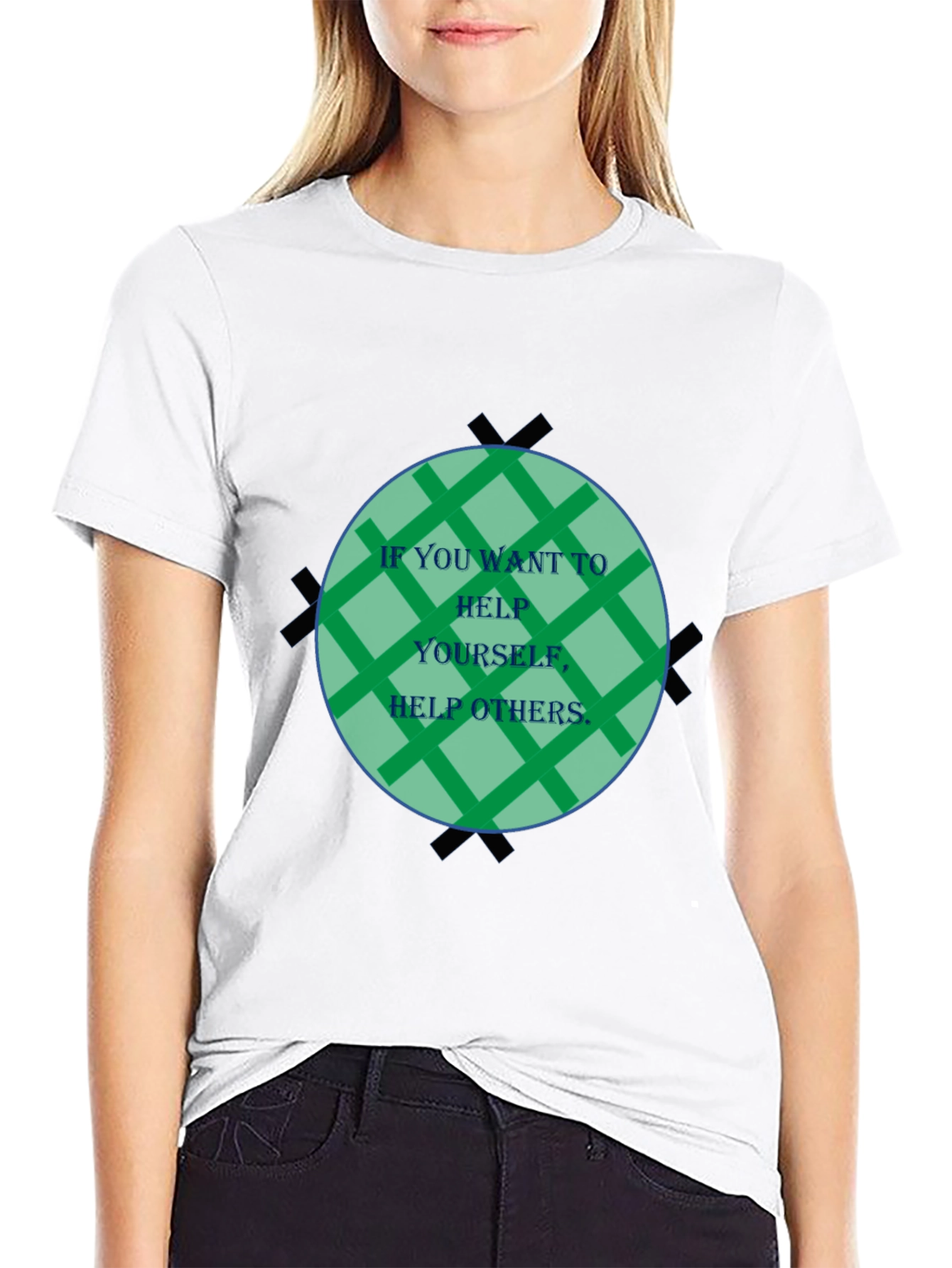 Inspirational Graphic Tee - Help Others Design