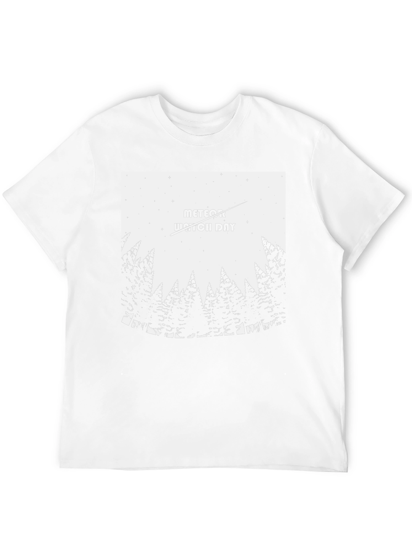 Meteor Watch Day Black T-Shirt - Nature Tee