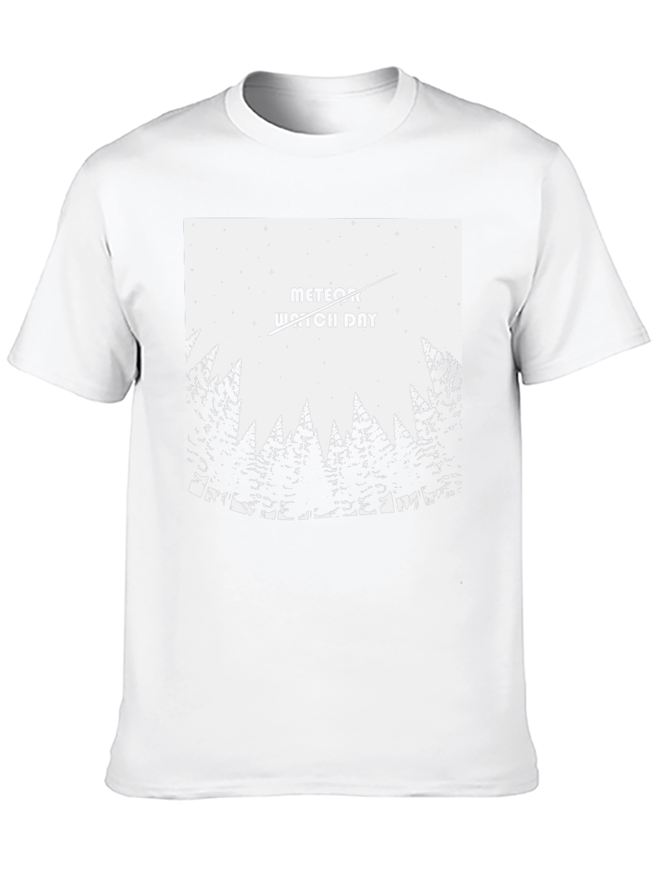 Meteor Watch Day Black T-Shirt - Nature Tee