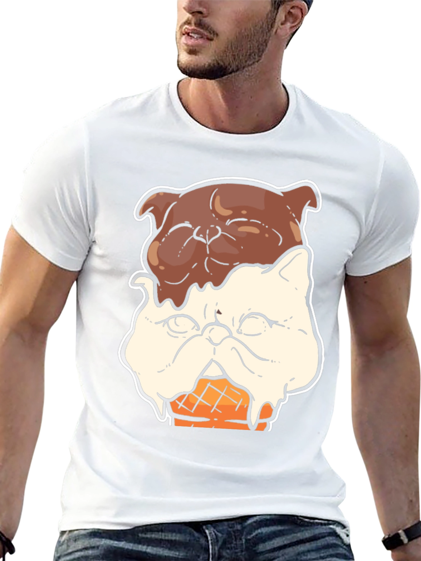 Ice Cream Cat Graphic Tee