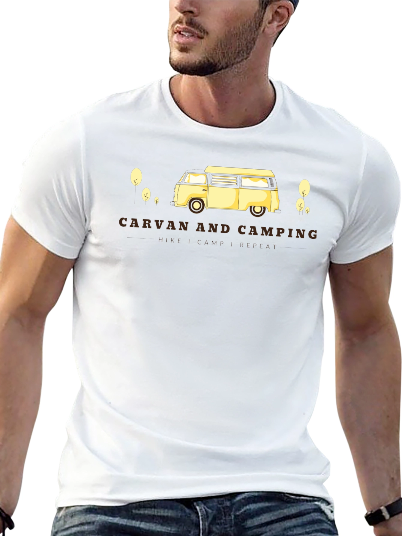 Caravan and Camping Graphic T-Shirt