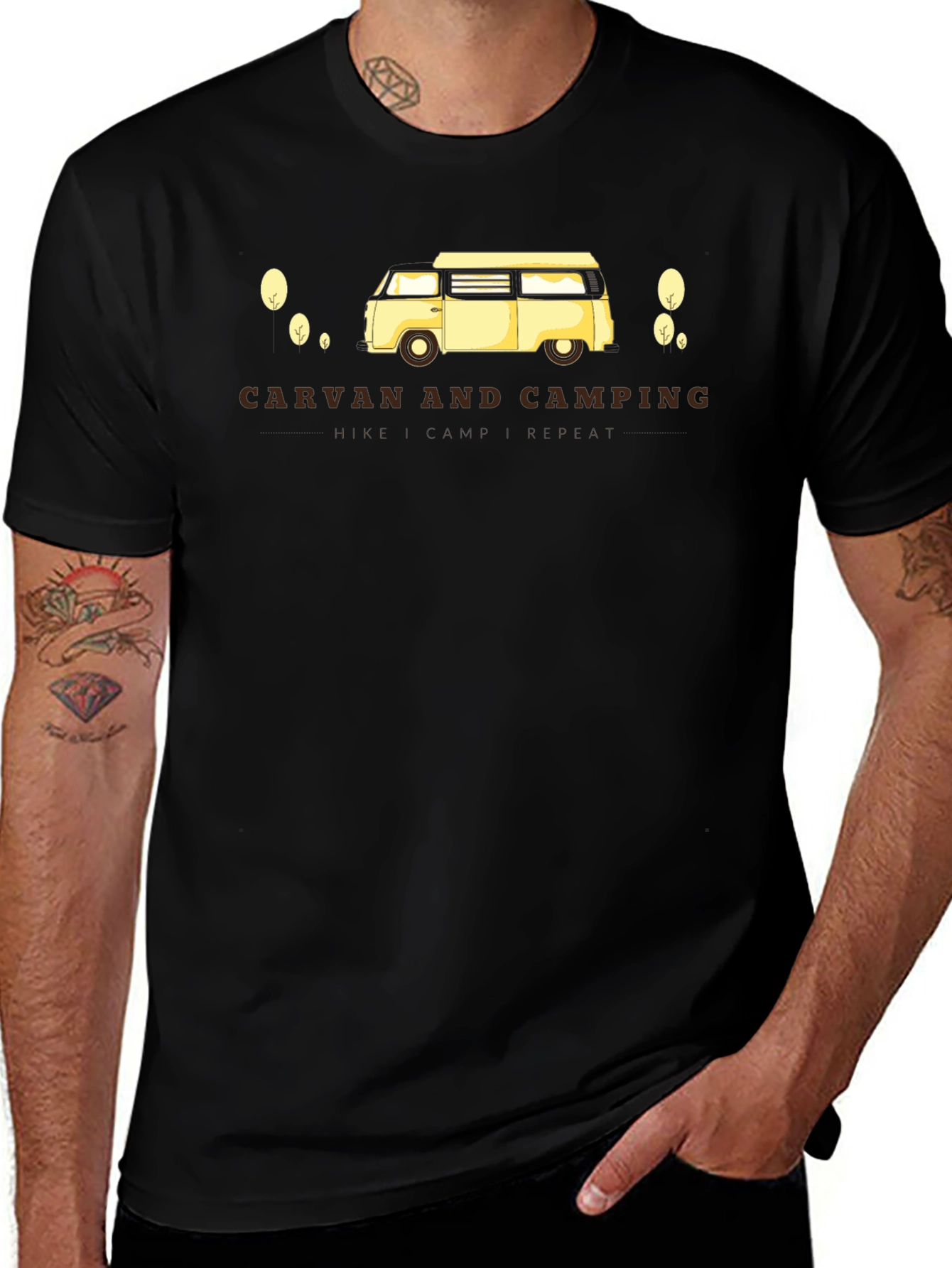 Caravan and Camping Graphic T-Shirt