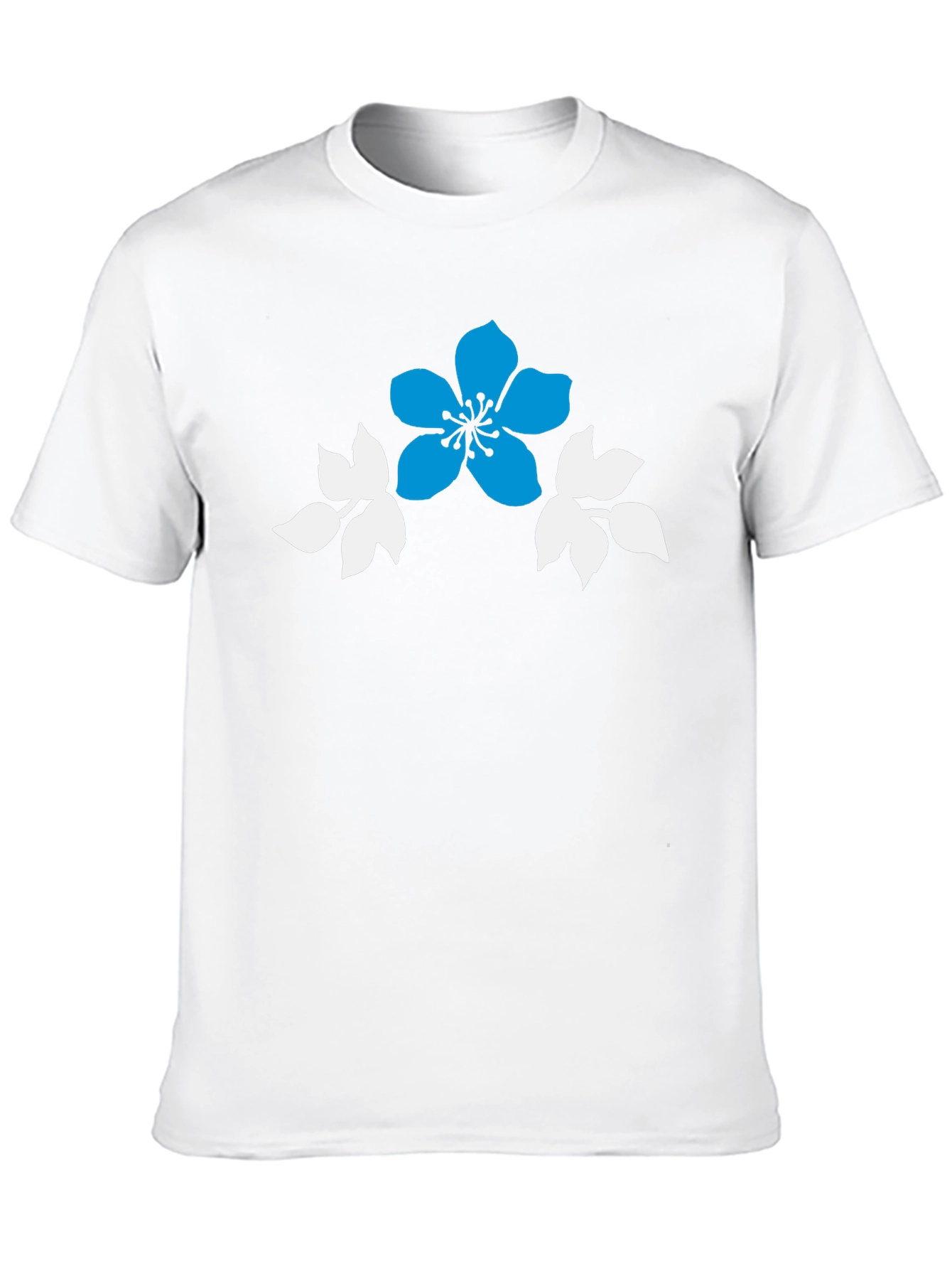 Floral Graphic Print Black Casual T-Shirt