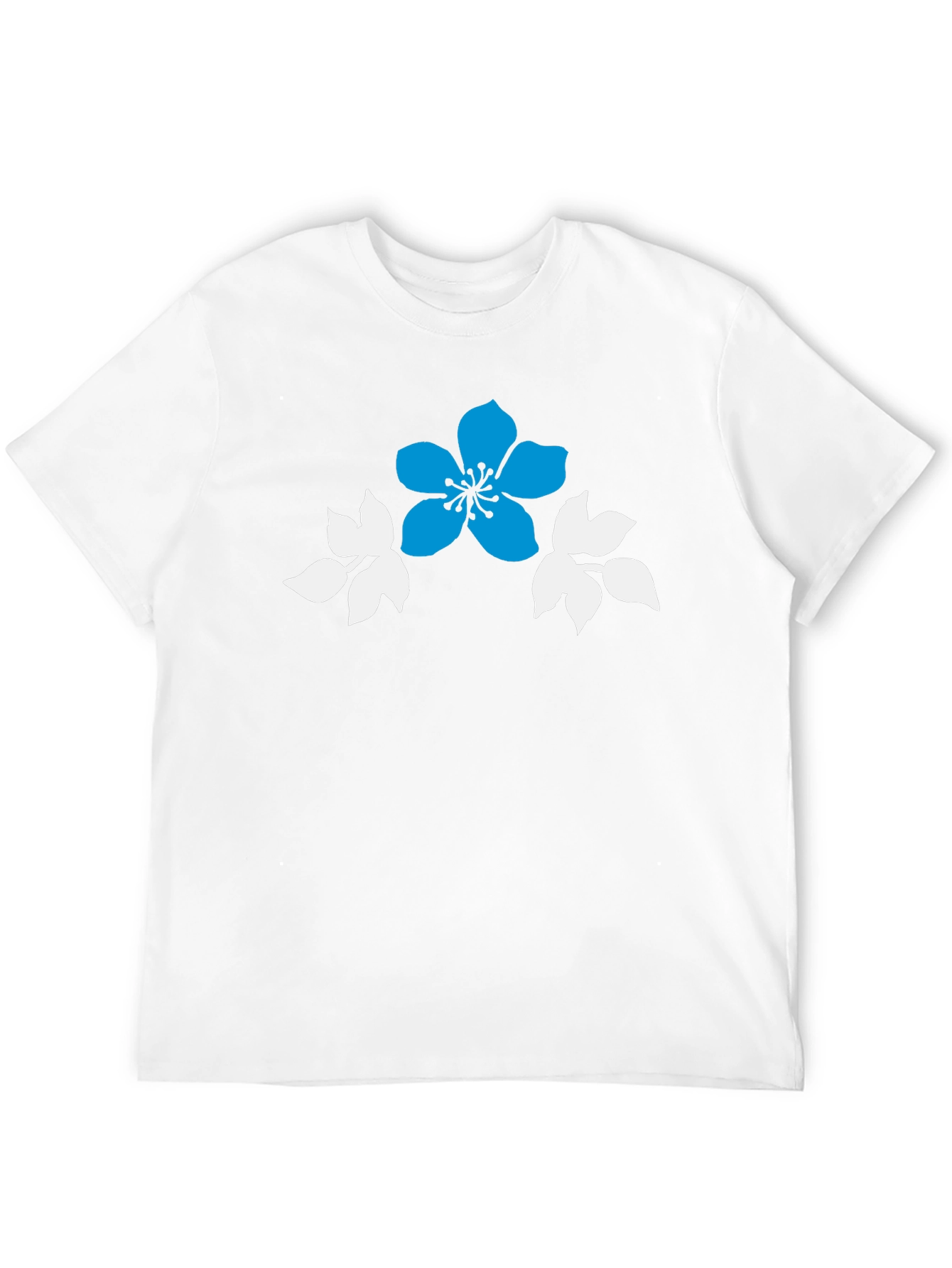Floral Graphic Print Black Casual T-Shirt