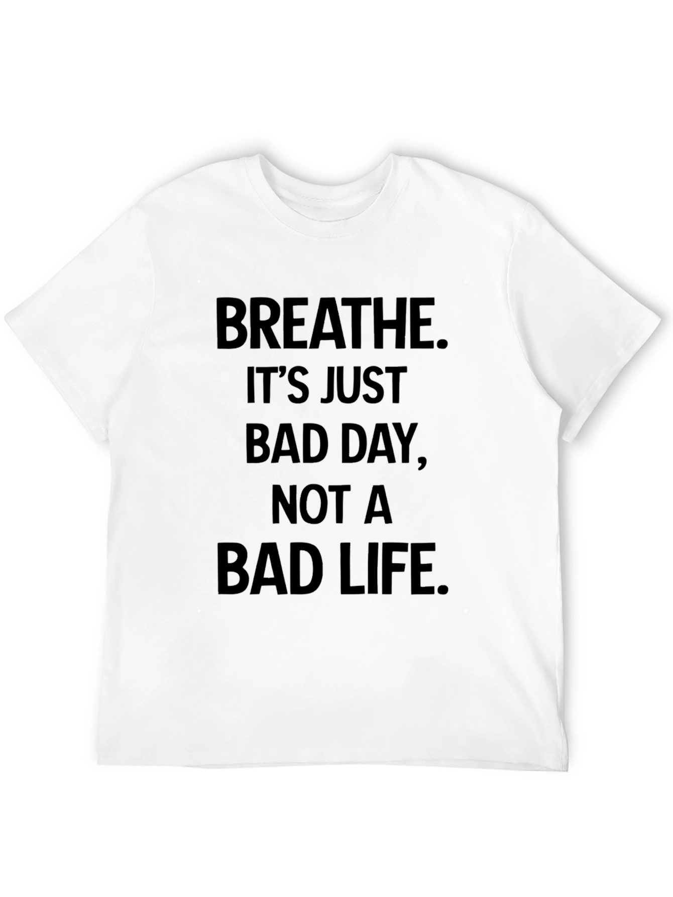 Breathe Motivational Graphic Tee - Comfort & Style