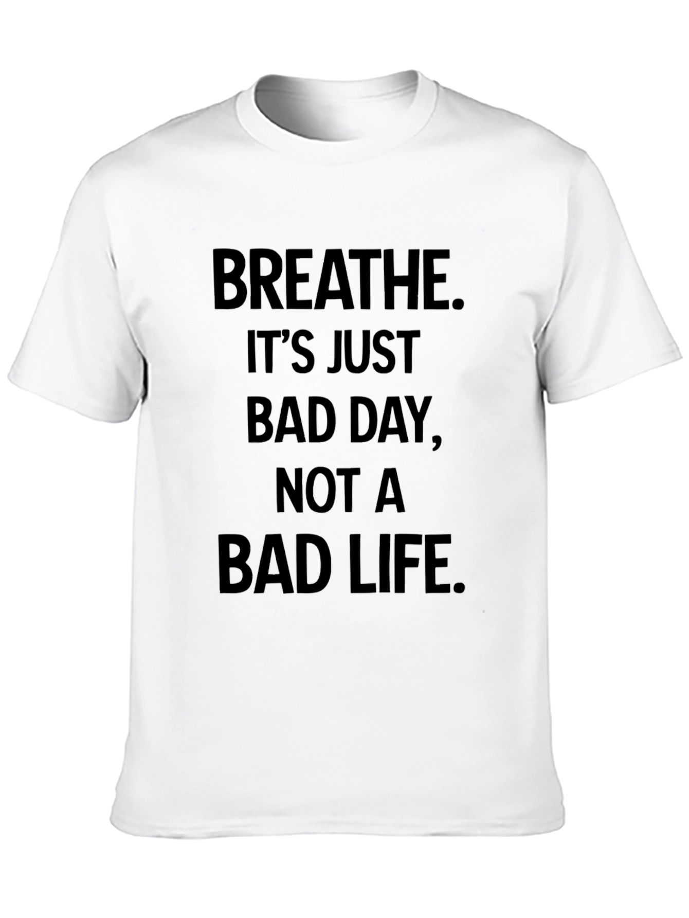 Breathe Motivational Graphic Tee - Comfort & Style