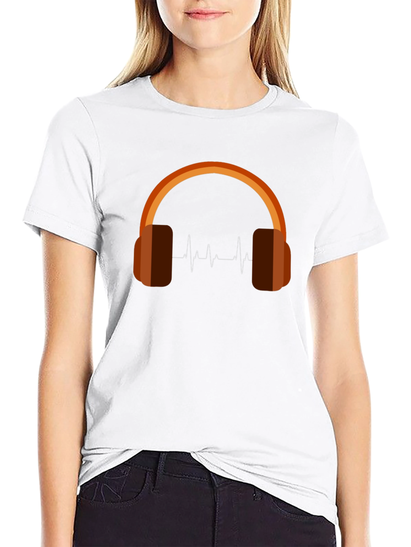 Headphone Heartbeat Graphic Tee