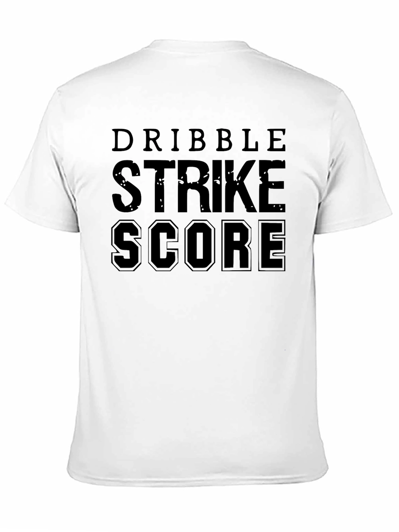 Dribble Strike Score Black Graphic T-Shirt
