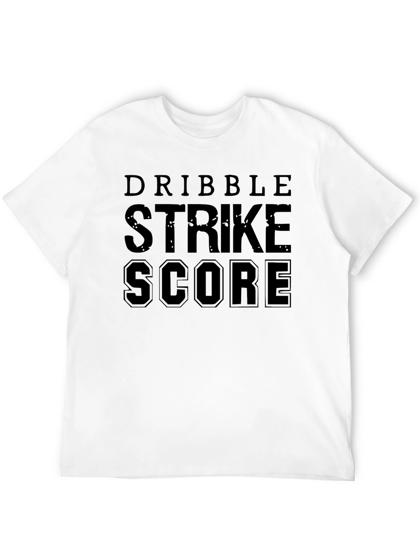 Dribble Strike Score Black Graphic T-Shirt