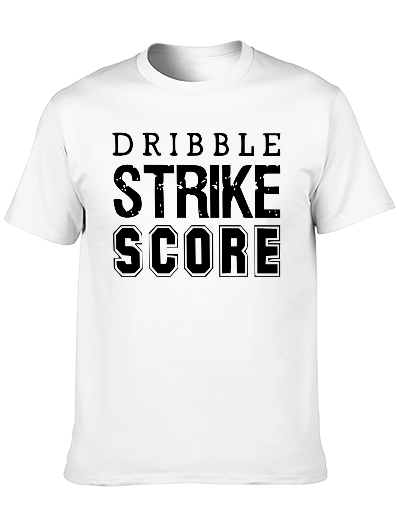 Dribble Strike Score Black Graphic T-Shirt