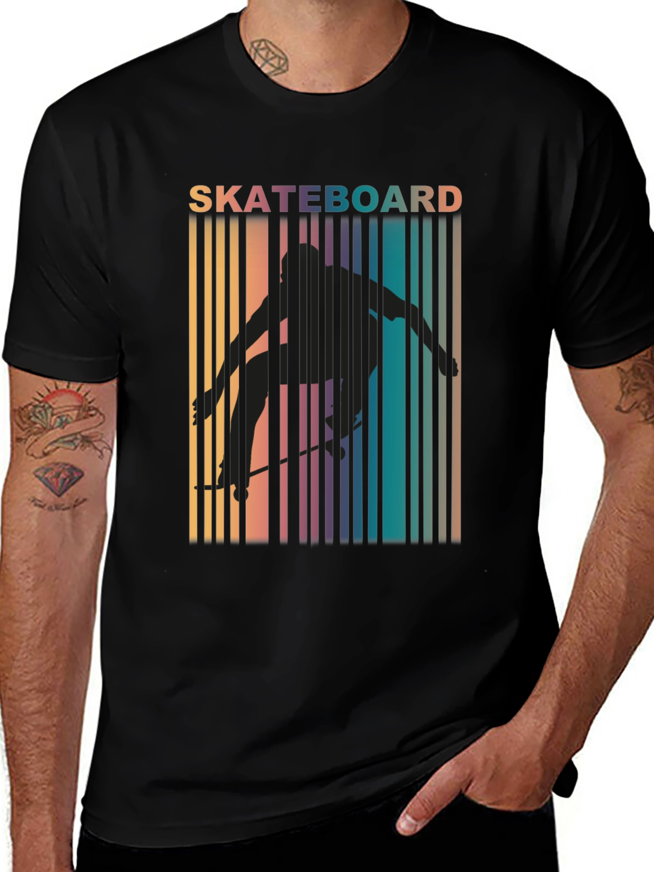Skateboarder Retro T-Shirt - Cool Streetwear Tee