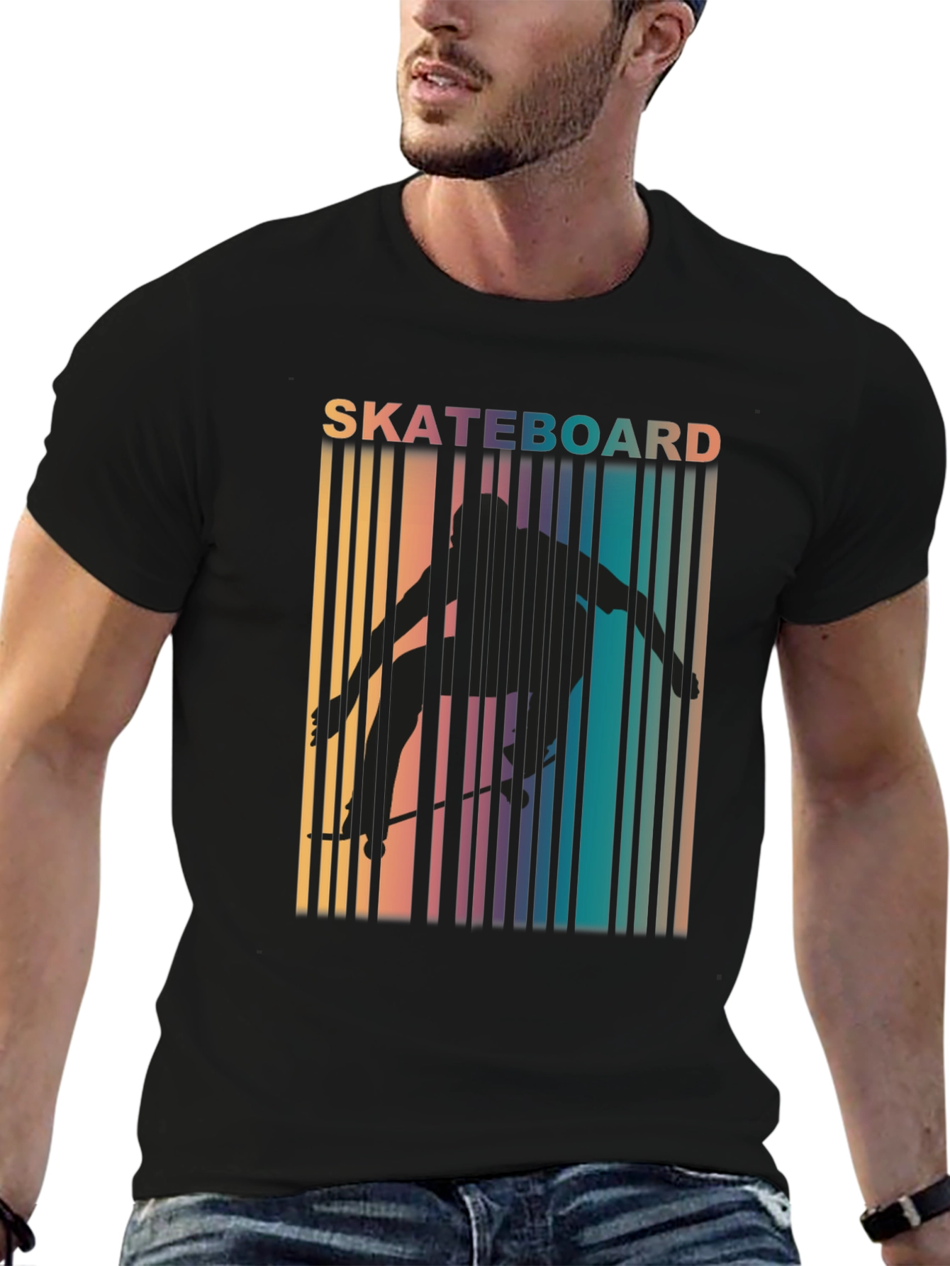 Skateboarder Retro T-Shirt - Cool Streetwear Tee