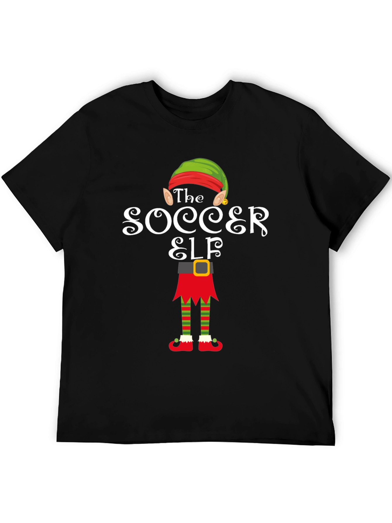 Soccer Elf Graphic Tee - Holiday Fun!