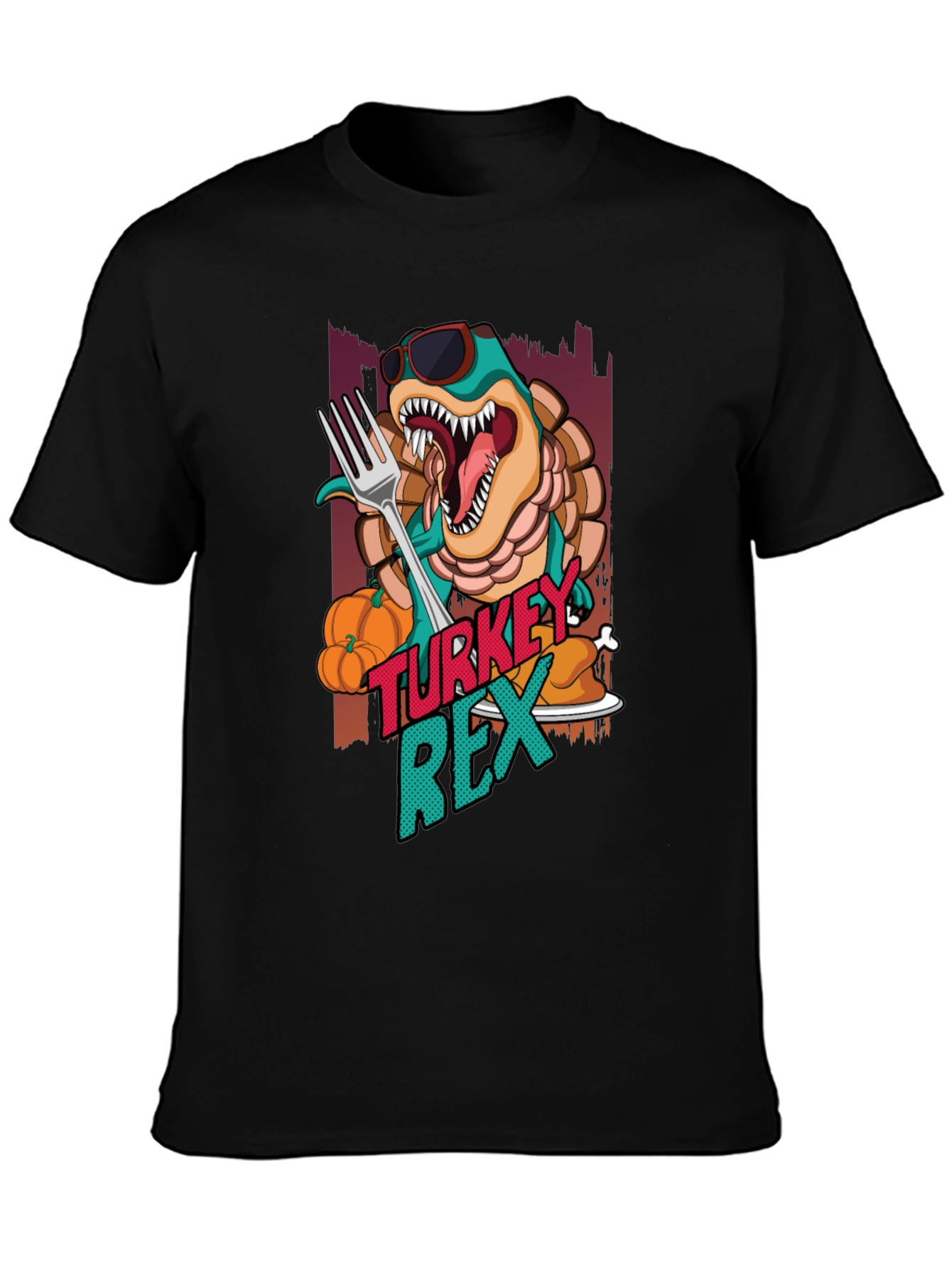 Turkey Rex T-Shirt - Thanksgiving Dinosaur Tee