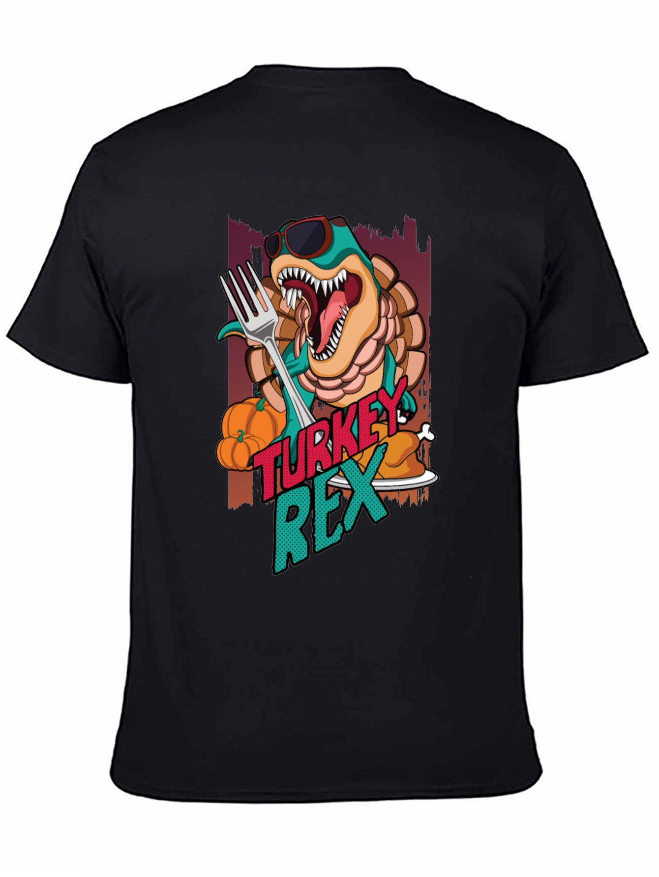 Turkey Rex T-Shirt - Thanksgiving Dinosaur Tee